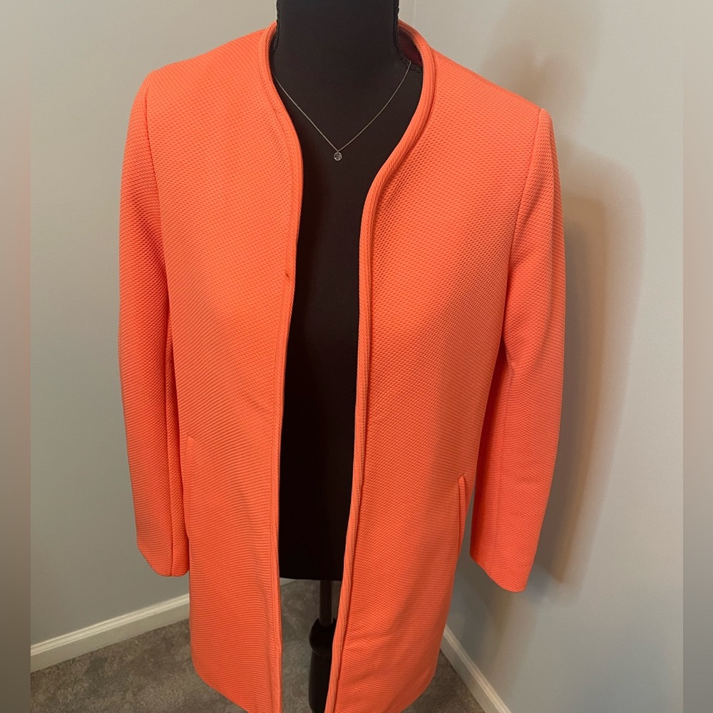 Cardigan style blazer
